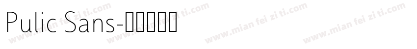 Pulic Sans字体转换